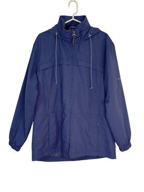 Pacific Trail Ladies Outdoor Jacket Blue Hooded Zip-Up Small Lightweight Womens